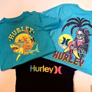 NWOT BOYS HURLEY T SHIRTS SZ L 12-13